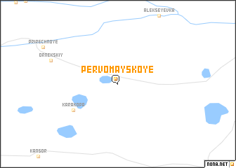 map of Pervomayskoye