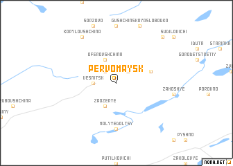 map of Pervomaysk