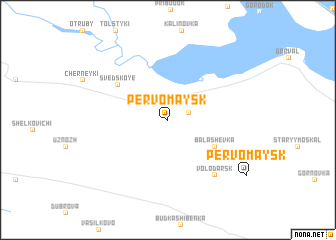 map of Pervomaysk