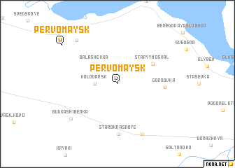 map of Pervomaysk