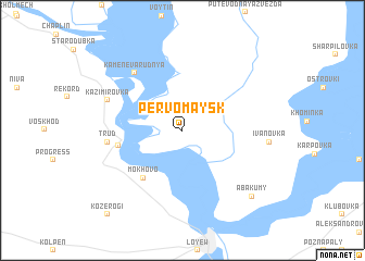 map of Pervomaysk