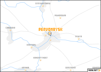 map of Pervomaysʼk