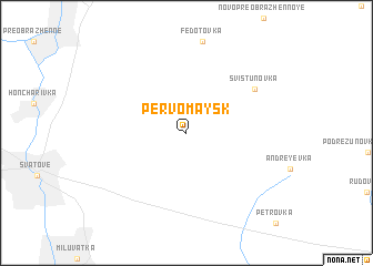 map of Pervomaysk