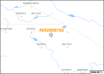 map of Pervomaysk