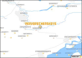 map of Pervorechenskoye