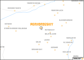 map of Pervorogskiy