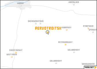 map of Pervotroitsk