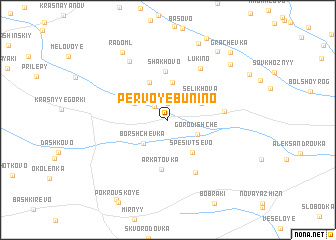 map of Pervoye Bunino
