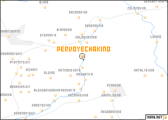 map of Pervoye Chakino