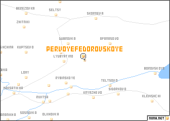 map of Pervoye Fëdorovskoye
