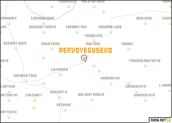 map of Pervoye Gusevo