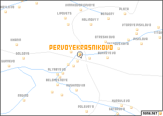 map of Pervoye Krasnikovo