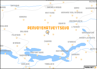 map of Pervoye Matveytsevo