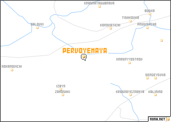 map of Pervoye Maya