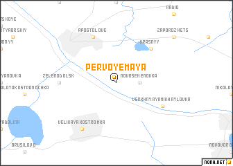 map of Pervoye Maya