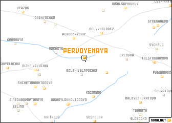 map of Pervoye Maya