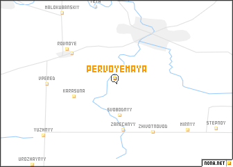 map of (( Pervoye Maya ))