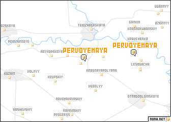 map of (( Pervoye Maya ))