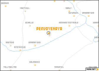 map of Pervoye Maya