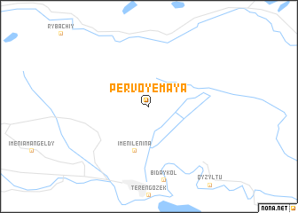 map of Pervoye Maya