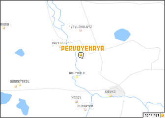 map of Pervoye Maya