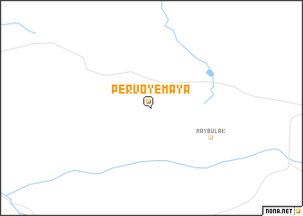 map of Pervoye Maya