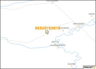map of Pervoye Maya