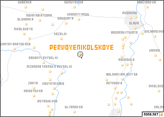 map of Pervoye Nikol\