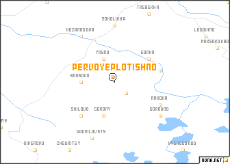 map of Pervoye Plotishno