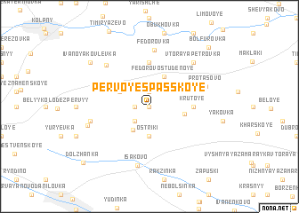 map of Pervoye Spasskoye