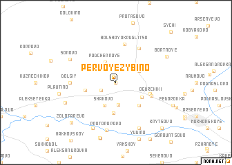 map of Pervoye Zybino