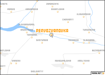 map of Pervozvanovka