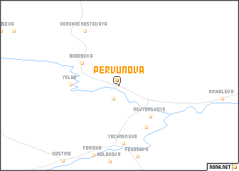 map of Pervunova