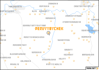 map of Pervyy Bychëk