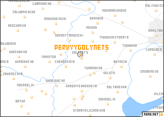 map of Pervyy Golynets