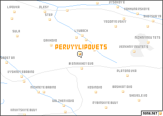 map of Pervyy Lipovets