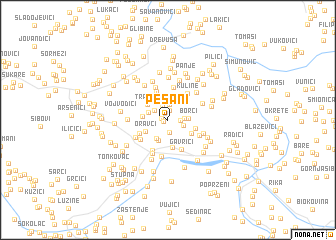 map of Pešani