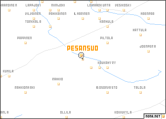 map of Pesänsuo