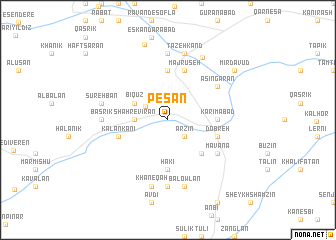 map of Pesān