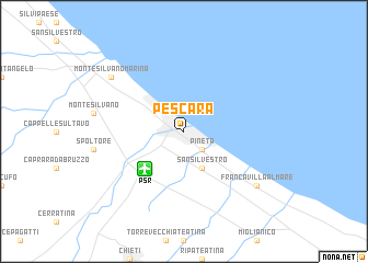 map of Pescara