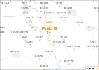 map of Pescari