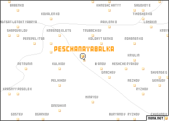 map of Peschanaya Balka