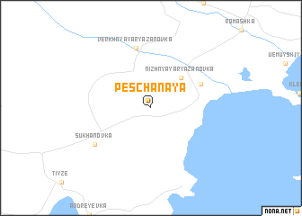 map of Peschanaya