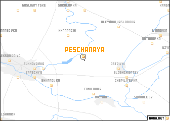 map of Peschanaya