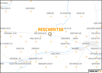 map of Peschanitsa