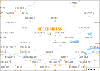 map of Peschanitsa