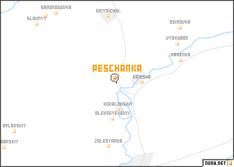 map of Peschanka