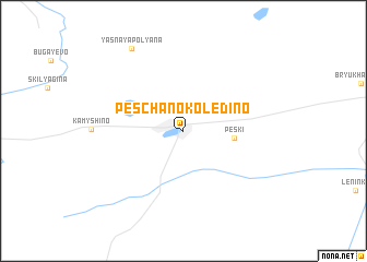 map of Peschanokoledino