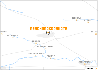 map of Peschanokopskoye