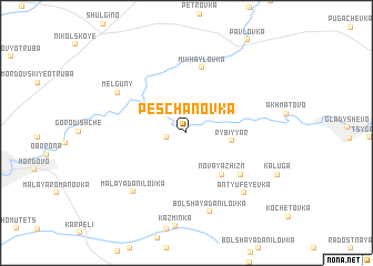 map of Peschanovka